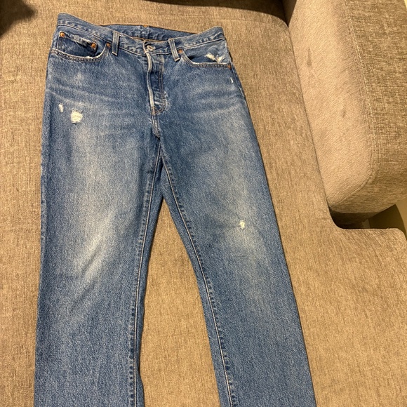 Levi's 501s Straight Leg Denim Jeans 29 x 30 - Picture 1 of 7